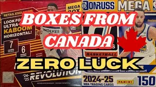 Panini Revolution 2024-25 Mega Box and Donruss 2024-25 Mega Box from Canada | Unbox 18