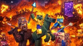 MINECRAFT || MINECRAFT FIGHTS || ZOMBIES VS NETHER ZOMBIES || BEST FIGHTERS || FORTNITE || ROBLOX ||