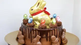 Tarta de chocolate con glaseado brillante