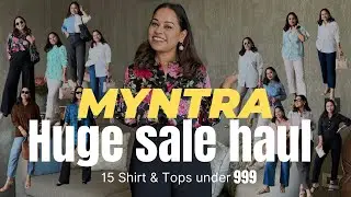 HUGE MYNTRA SALE HAUL | SHIRT & BOTTOMS FOR OFFICE & OTHERS #myntra