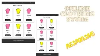 How to make a Clothing store website (Responsive)