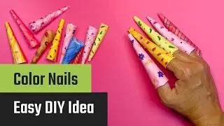 DIY Long Paper Nails &ndash; Colorful Craft for Cosplay, Parties & Costume Fun!