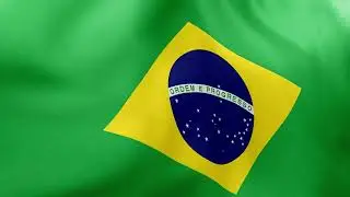 BRAZIL - Waving Flag Loop 4K