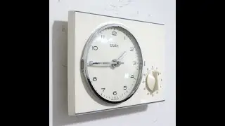 PHOTOSHOOT KIENZLE Top! Clock NOS Box MINT Vintage Ceramic! Kitchen Timer 1963 New Old Stock