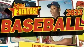 2023 Topps Heritage Baseball 72-Card Blaster Box Rip - MVP Bat Relic Hit!