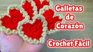 Galletas de Corazón 💖 a Crochet