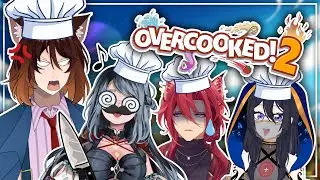 CHAOTIC QUARTET attempts to run a restaurant together... | Overcooked 2 w/ Friends【Jason Free】