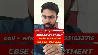 CBSE Compartment result 2025 class 12th 10th | 9931633715 | | Nios on demand exam admission