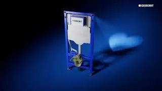 Geberit Systemfix WC suspendu &ndash; R&eacute;glage petit & grand volume d&rsquo;eau