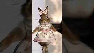 Bunnies on the Catwalk: Cute Rabbit Fashion Show