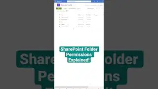 Разъяснение прав доступа к папкам SharePoint