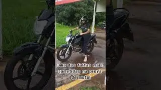Falta mais cometida no dia da prova de moto. #autoescola #aulademoto  #examedemoto