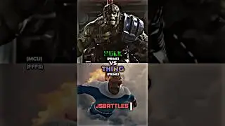 Hulk vs Thing