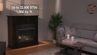 Pleasant Hearth Full Size Vent-Free Fireplaces