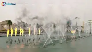 Dubai Global Village 150x50m Multimedia Music Dancing Water Fountain