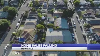 Home sales falling