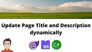 Blazor - Change page title and description dynamically