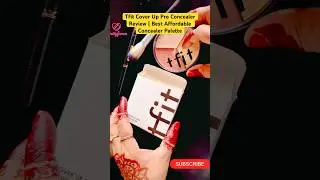 Tfit Cover Up Pro Concealer Review | Best Affordable Concealer Palette #concealer