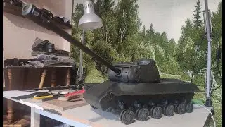 Изготовление танка ИС-2 из пластилина в масштабе 1:10.  Часть 3 (Доделка башни и частично ходовая)
