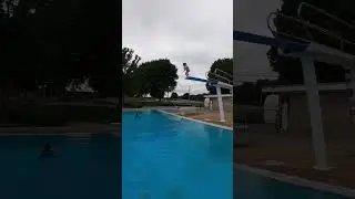 4 Years Old- High Dive Belly Flop! #ohno #bellyflop #4yearsold #shorts