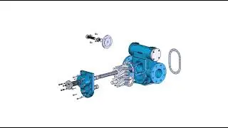Albany tandwielpomp werking - exploded view