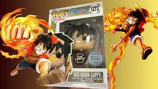 Unboxing Red Hawk Monkey D. Luffy モンキー・Dディー・ルフィ GLOW IN THE DARK CHASE | One Piece Funko Pop 1273