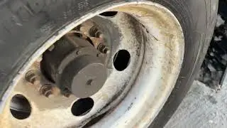 tire check inspection on double trailer