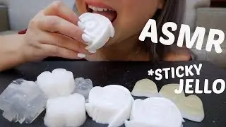 ASMR Sweet Young Coconut Thai Jello *Sticky Eating Sounds | N.E Let's Eat