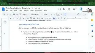 Core Subjects EC 6 Math 5