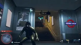 Watch Dogs Legion. Part 155 -  R2D2 a Living Statue Trying to Get a Pursuit Level 5 in the Subway