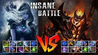 Insane battle Full items Drow ranger vs Insta kill Shadow Fiend - Godadico Dota