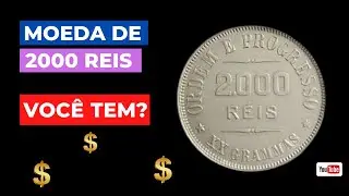 Moeda de 2000 Reis de 1907 Valiosa [ XX GRAMAS]