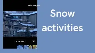 SKI RESORT AREA ACTIVITIES 
