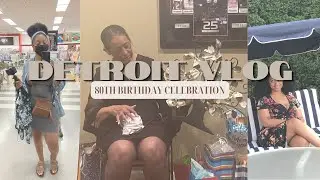 Quick Trip to Detroit Vlog | Celebrating my cousins 80th Birthday