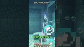 🥰ДЕВУШКА vs СТРАЖИ ПОДВОДНАЯ КРЕПОСТЬ МАЙНКРАФТ #shorts #minecraft #девочкакрипер