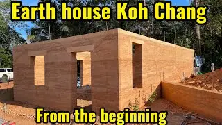 Building our dream home out of earth #rammedearth #kohchang #ecoliving 