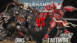 Orks Vs T'au Empire - Warhammer 40k 10th Edition