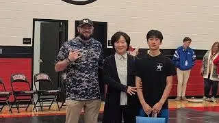 Troup County wrestling championship - senior-night ceremony