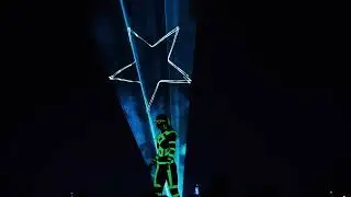 LASERMAN manipulating laser act - Festival of lights Zagreb 2023