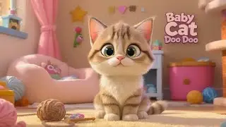 🎶 Baby Cat Song &ndash; Meow Meow Meow! Kids Poem No: 08 | #trending #catvideos #cats @ToddlersChannels