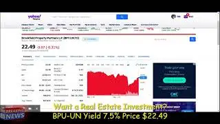 Brookfield Property Management - Real Estate Investment without breaking your bank.  BPY-UN.