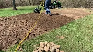 Testing the Earthwise 13.5 amp electric Tiller