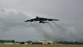 The ICONIC B-52 Stratofortress take off at RIAT 2023 (VERY Loud)