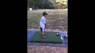 golf practice mat and target flags