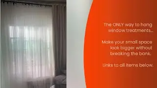 DIY Curtain Hack | Luxury Window Treatments on a Budget (No One Will Know!)