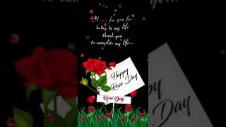 Happy Rose Day | Special Moment | Full Screen WhatsApp Status