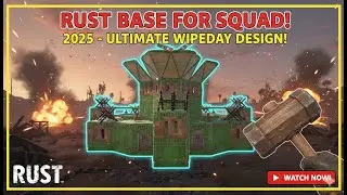 UNRAIDABLE RUST Base Design 2025 (HQM & Metal Build) - BEST Squad Base Guide