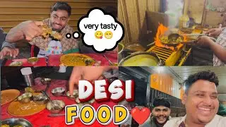 Desi village food hotel 🤩🍖🍗ll visit now 💯￼