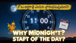 Why does the day start at midnight?in Telugu #facts #telugufacts #factshorts #fact #telugufacts #fun