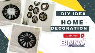 DIY Wall Decor |Creative Home Decoration Using Old Wheel Covers